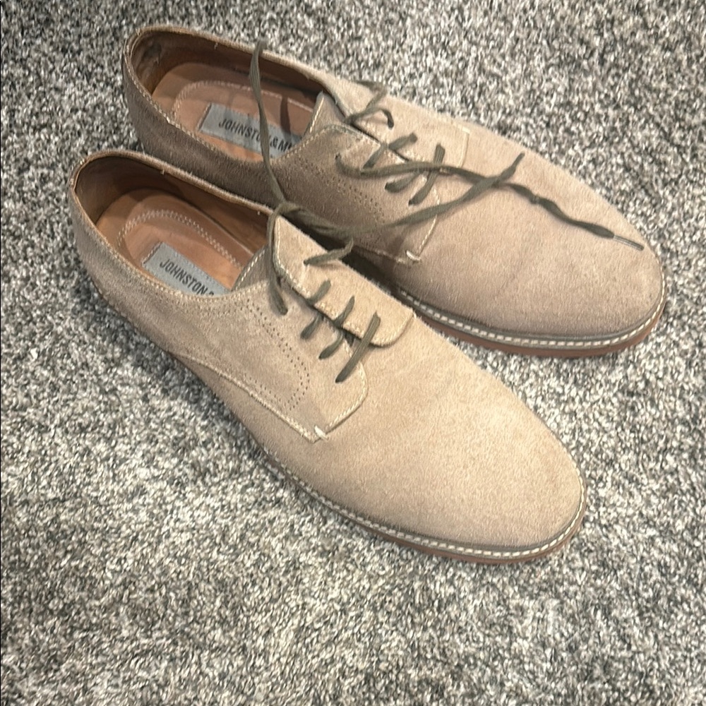 Johnston & Murphy Tan Suede Men's Shoes (Bucks)